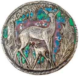 91 - BROCHE FRANCÉS DE MEDIADOS S.XX
