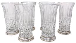 19 - CONJUNTO DE SEIS PEQUEÑOS JARRONES EN CRISTAL