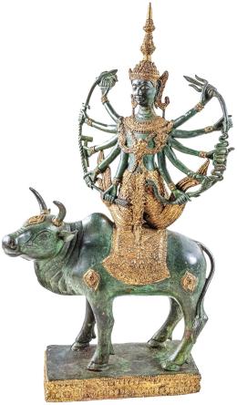 338 - DEIDAD INDIA EN BRONCE DE MEDIADOS S.XX