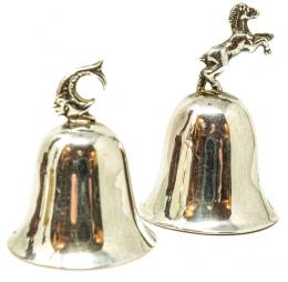 629 - DOS CAMPANITAS EN PLATA