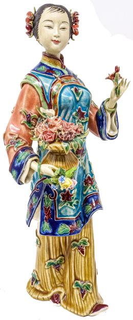 346 - FIGURA EN PORCELANA DE LA SEGUNDA MITAD DEL S.XX