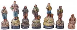 718 - COLECCIÓN DE SIETE FIGURITAS DE PESCADORES.