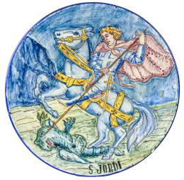 399 - GRAN PLATO CON "SANT JORDI"