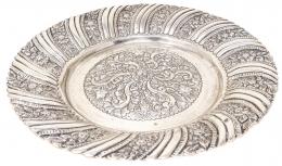609 - CENTRO DE MESA EN PLATA DE MEDIADOS DEL S.XX