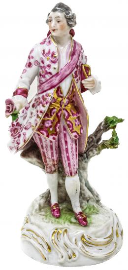 436 - FIGURA EN PORCELANA ALEMANA DEL PRIMER TERCIO DEL S.XX