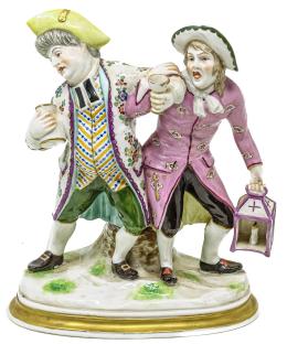 435 - FIGURA EN PORCELANA ALEMANA DE MEDIADOS DEL S.XX