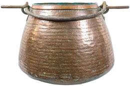 923 - GRAN OLLA DE COBRE DEL SIGLO XIX