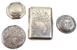 683 - CUATRO CAJITAS EN PLATA DEL PRIMER TERCIO S.XX