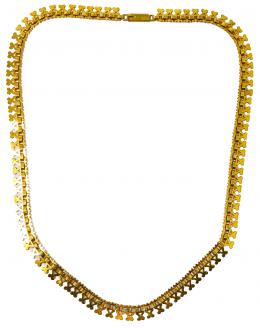 125 - GARGANTILLA DE METAL DORADO DE PPS. DEL S.XX
