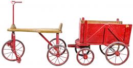 198 - TRICICLO Y CARRITO DE MEDIADOS DEL S.XX