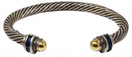154 - PULSERA ESCLAVA DE PLATA Y ORO