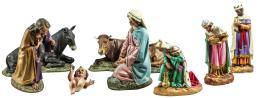 881 - CONJUNTO DE FIGURAS DE PESEBRE DE LA SEGUNDA MITAD DEL S.XX