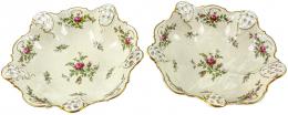 461 - PAREJA DE CENTROS EN PORCELANA ROSENTHAL MEDIADOS DEL S.XX