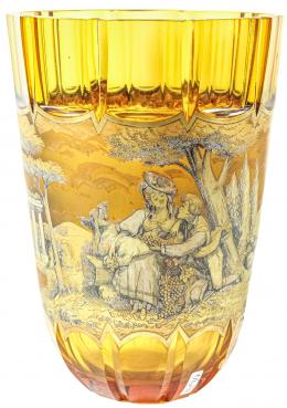 37 - JARRÓN EN CRISTAL DE MEDIADOS DEL S.XX