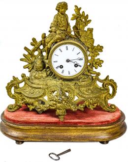757 - RELOJ DE SOBREMESA FRANCÉS DE LA SEGUNDA MITAD DEL SIGLO XIX