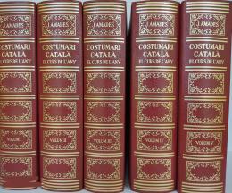 92 - COSTUMARI CATALÀ.  (5 VOLÚMENES, COMPLETO).