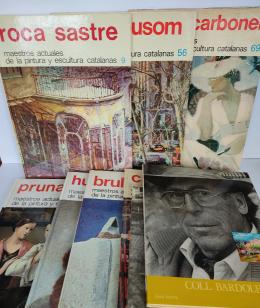 359 - NUEVE LIBROS SOBRE ARTISTAS CATALANES