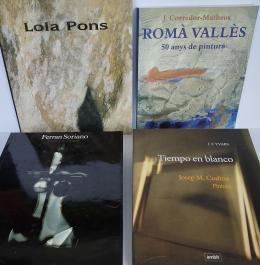 98 - CUATRO LIBROS SOBRE ARTISTAS CATALANES CONTEMPORÁNEOS.