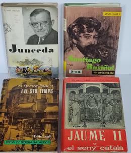 99 - CUATRO LIBROS SOBRE ARTISTAS E HISTORIA CATALANAS.