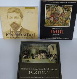 34 - 3 LIBROS / CATÁLOGOS SOBRE ARTISTAS CATALANES