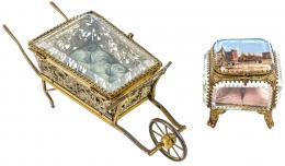 898 - DOS CAJAS JOYERO FRANCESAS DEL PRIMER CUARTO DE SIGLO XX