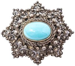 77 - BROCHE PORTUGUÉS CON TURQUENITA