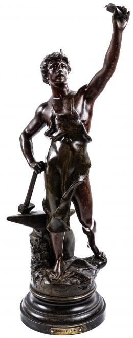 823 - FIGURA FRANCESA EN CALAMINA DE FINALES DEL S.XIX