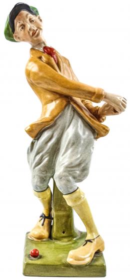438 - FIGURA EN PORCELANA AUSTRÍACA DEL SEGUNDO CUARTO DEL S.XX