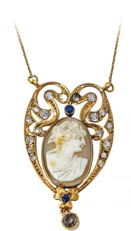 132 - GARGANTILLA ART NOUVEAU DE PPS. DEL S.XX