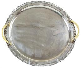 655 - BANDEJA CIRCULAR EN PLATA DEL ÚLTIMO TERCIO DEL S.XX