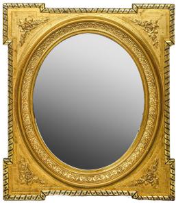 32 - ESPEJO DE PARED DE FINALES DE SIGLO XIX
