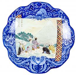 395 - PLATO DE PORCELANA ORIENTAL