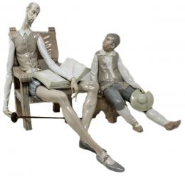 457 - DOS FIGURAS EN PORCELANA LLADRÓ