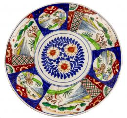 405 - GRAN PLATO DE PORCELANA IMARI