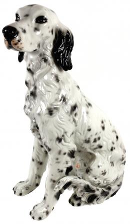 486 - GRAN PERRO EN PORCELANA