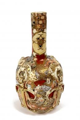 432 - JARRON  SATSUMA EN CERAMICA
