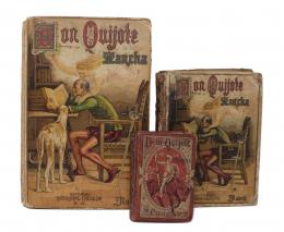 464 - TRES EJEMPLARES DE "DON QUIJOTE"