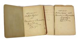 276 - DIETARIO METEOROLÓGICO AÑOS 1915-1918.