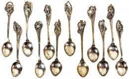 749 - LOTE DE CUCHARITAS DE COLECCION EN PLATA