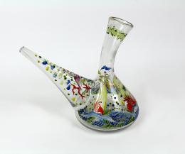 11 - "PORRÓ" EN CRISTAL ESMALTADO