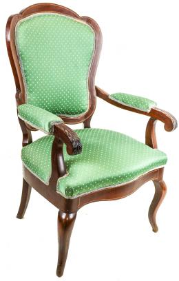 333 - SILLÓN ISABELINO DEL ÚLTIMO TERCIO DE SIGLO XIX