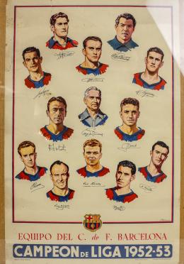 284 - CARTEL FUTBOL CLUB BARCELONA