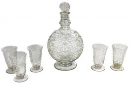 25 - CONJUNTO LICORERO EN CRISTAL