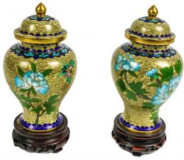 415 - DOS PEQUEÑOS TIBOS CLOISONÉ