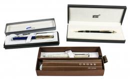 382 - DOS PLUMAS CROSS Y BOLIGRAFO MONTBLANC.