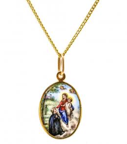 167 - MEDALLA CON CADENA DE MEDIADOS DEL S.XX