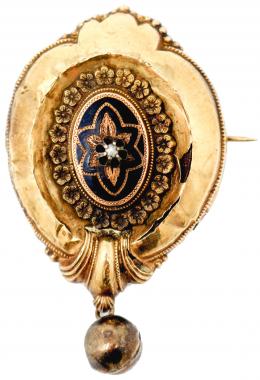 113 - BROCHE COLGANTE ALFONSINO DEL S.XIX