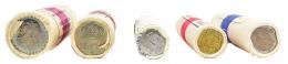 380 - CINCO CARTUCHOS DE MONEDAS