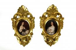 938 - PAREJA DE PEQUEÑAS CORNUCOPIAS