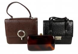 777 - DOS BOLSOS Y BOLSITO DE NOCHE AÑOS 60-70